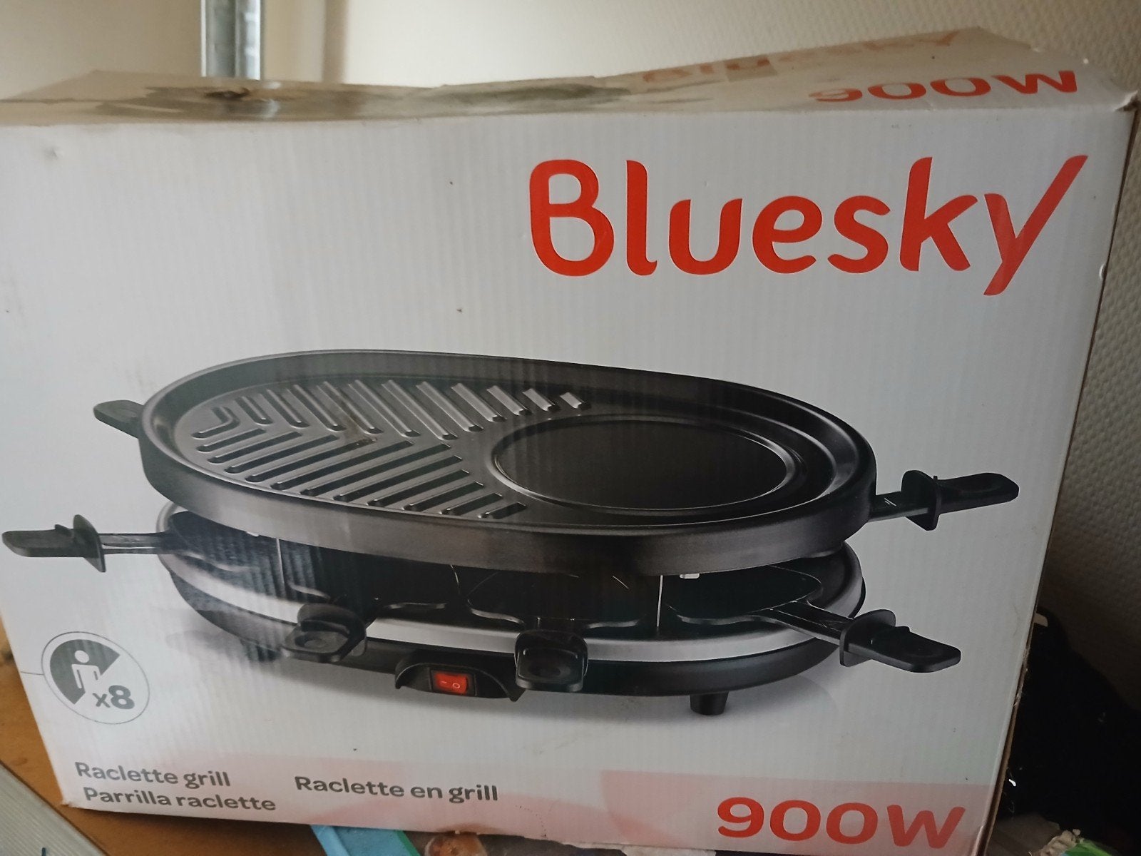 tafel grill bluesky 900 w, Ophalen of Verzenden