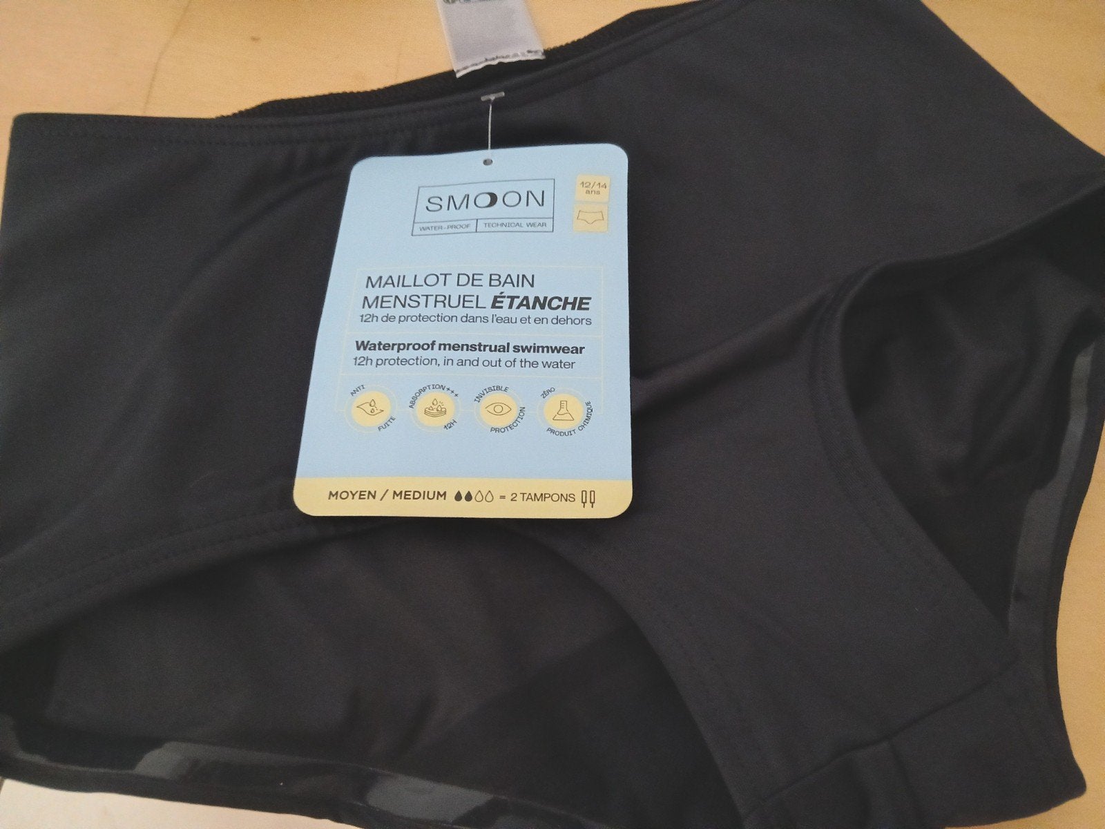 🌞 Summer New Cyaan Menstruation Swim Shorty Tieners
zwarte, Ophalen, Meisje, Badpak, Nieuw