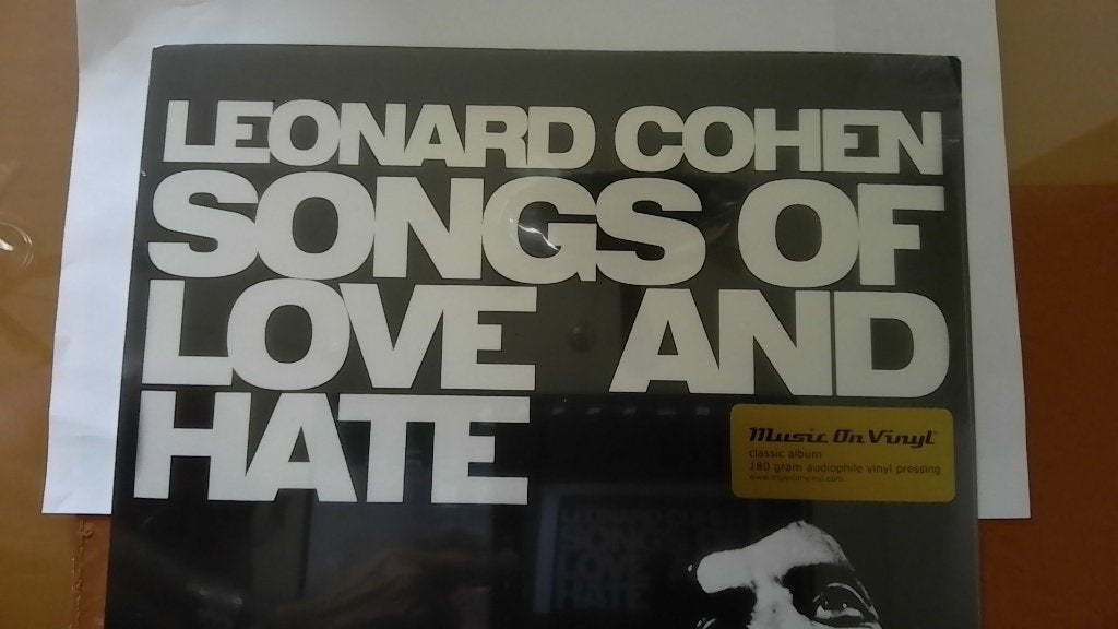 Elpee vinyl, LEONARD COHEN Songs of Love and Hate, Ophalen, LP, Singer-songwriter, Geseald