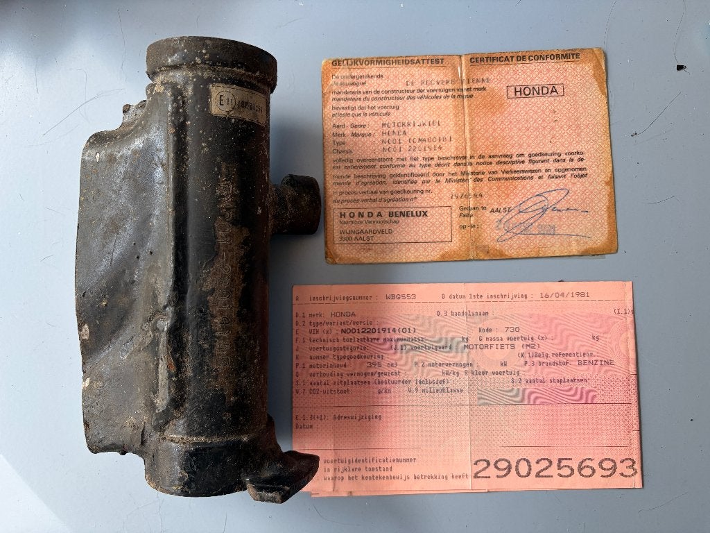 Honda CM 400, papieren, Motoren, Ophalen