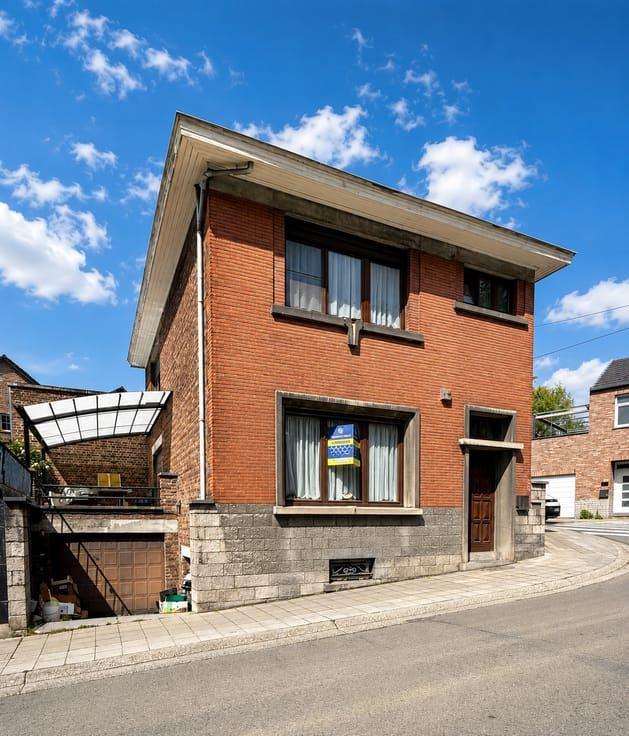 Maison 3 façades à vendre, Immo, Huizen en Appartementen te koop, Provincie Luik, 200 tot 500 m², Hoekwoning, D