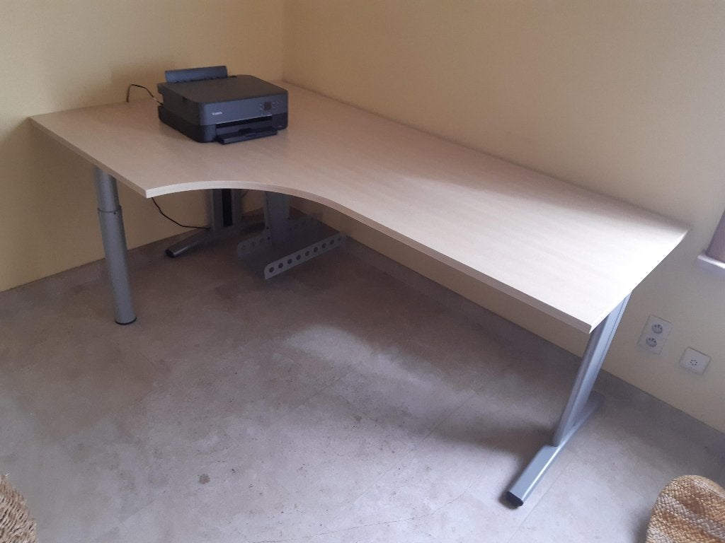 Hoekbureau, Huis en Inrichting, Ophalen, Kabelgoot, Gebruikt, Hoekbureau