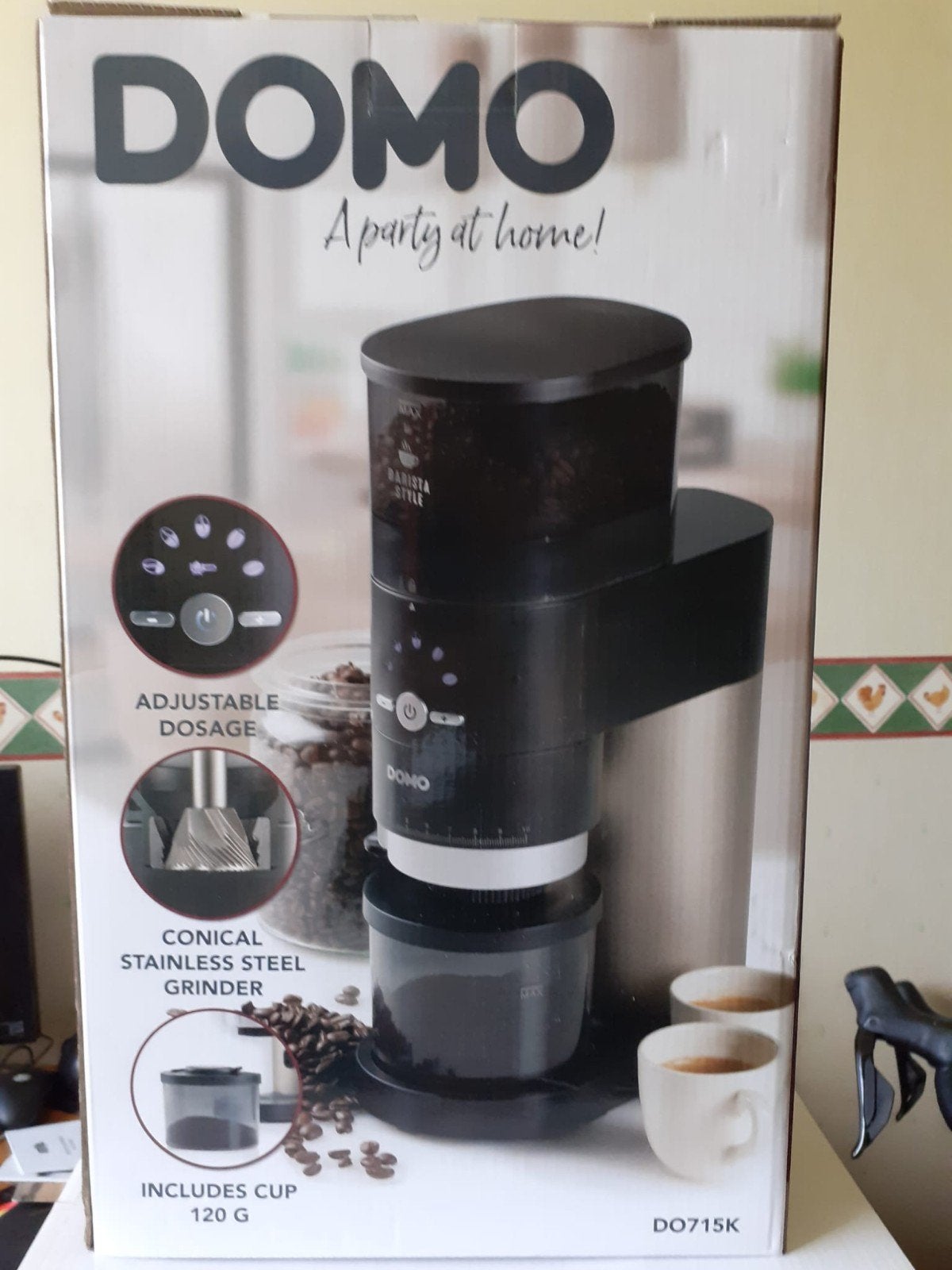 Domo koffiemolen DO715K, Enlèvement