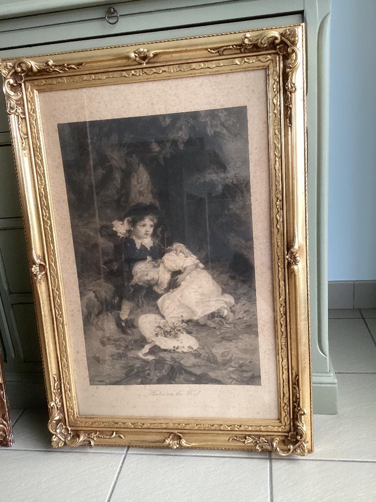 Litho Babes in Wood de Fred Morgan par CW Faulkner & Co Lo, Enlèvement