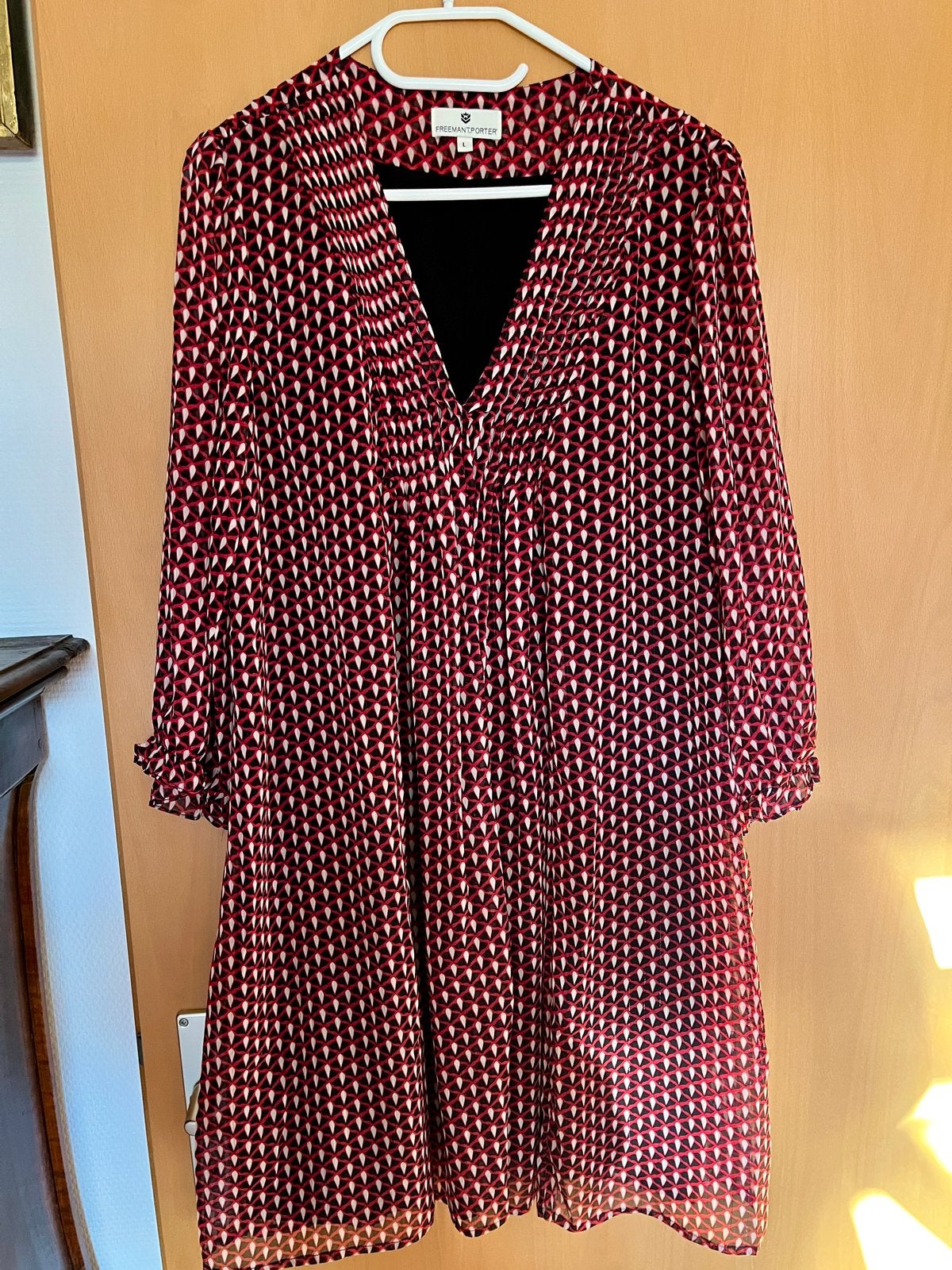Zomerjurk - avondjurk - Freeman T Porter - maat L, Kleding | Dames, Ophalen of Verzenden, Zo goed als nieuw, Jurk