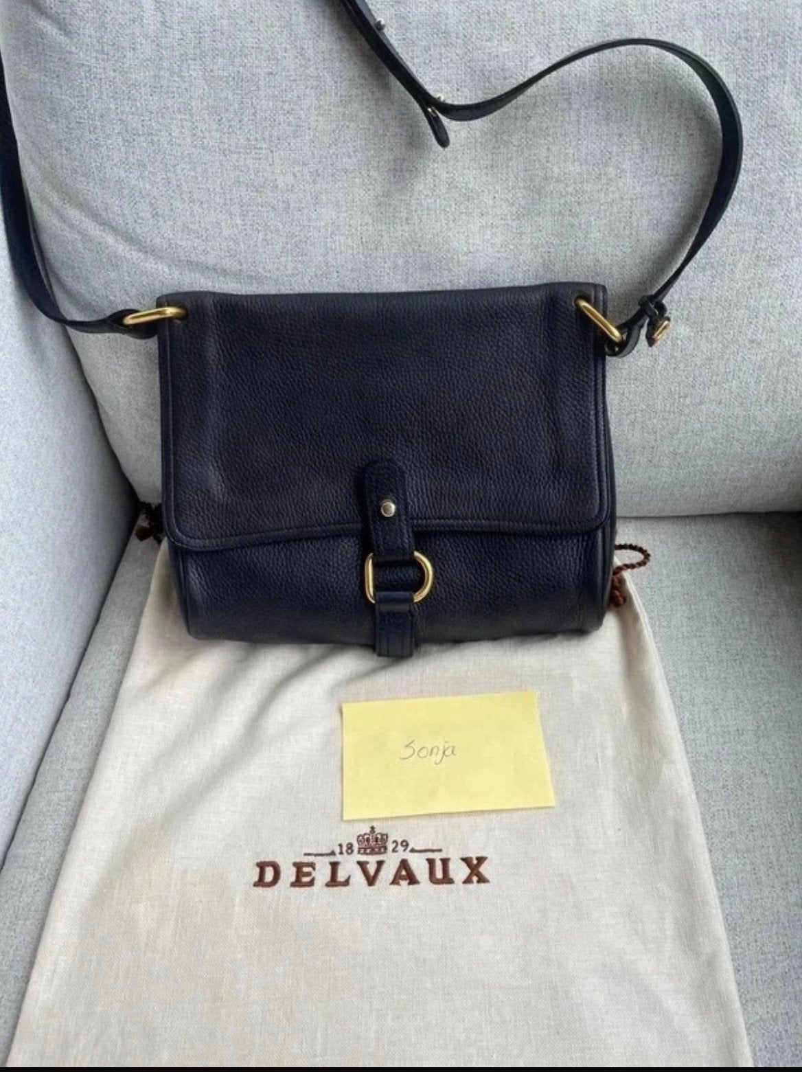 Delvaux Fichu Blauw vintage, Enlèvement ou Envoi, Comme neuf, Bleu