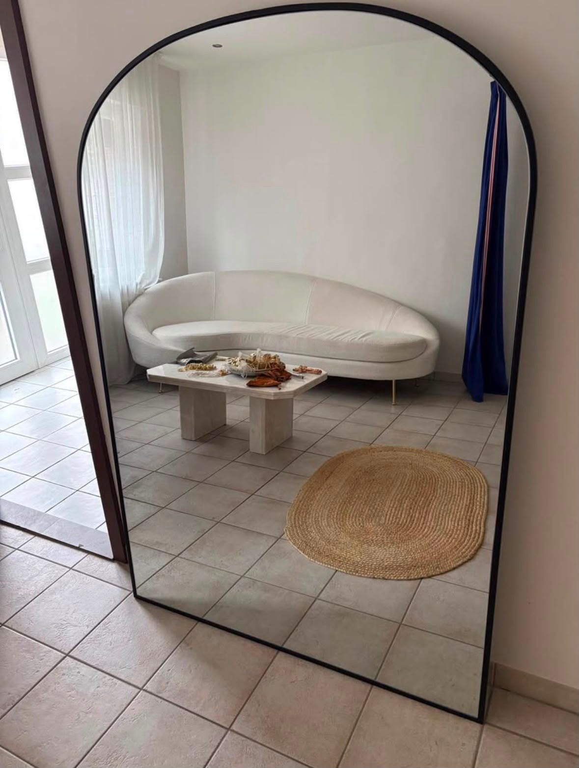 Miroir incurvé, Maison & Meubles, Accessoires pour la Maison | Miroirs, Enlèvement, Comme neuf