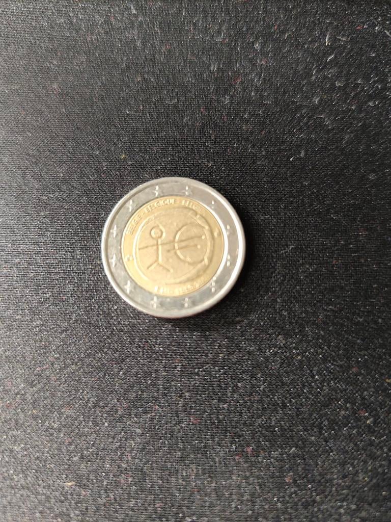 2 euro stickman, Monnaie en vrac, Argent, Belgique, Enlèvement