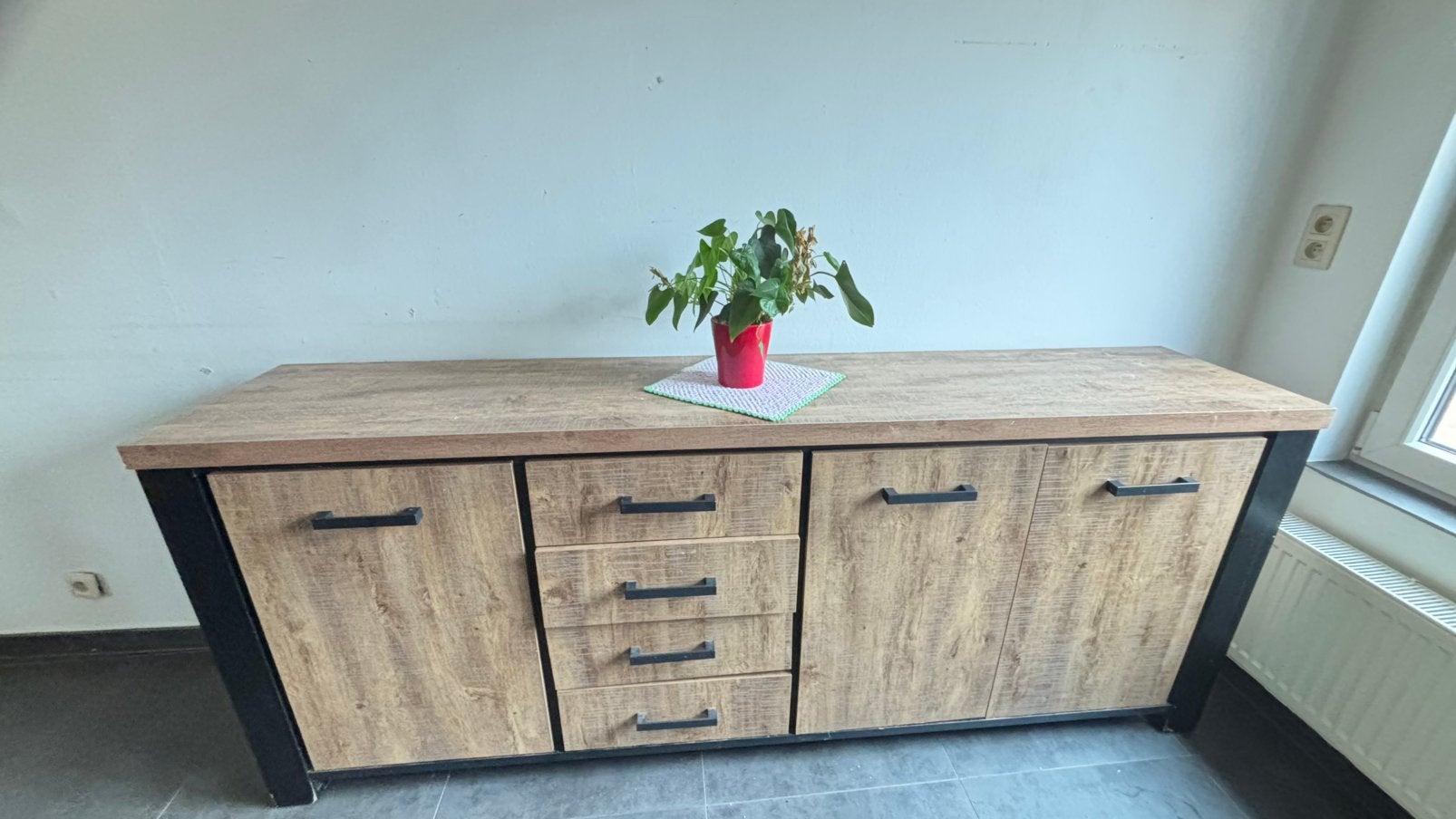Armoire de rangement pour salon/salle à manger, Maison & Meubles, 200 cm ou plus, Enlèvement, Utilisé, Avec tiroir(s)