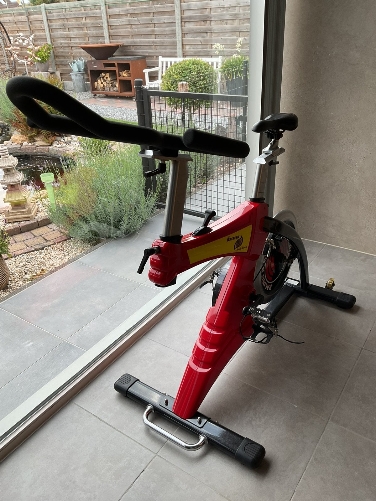 Spinningfiets Johan Museeuw, Sport en Fitness, Fitnessapparatuur, Ophalen, Zo goed als nieuw, Spinningfiets