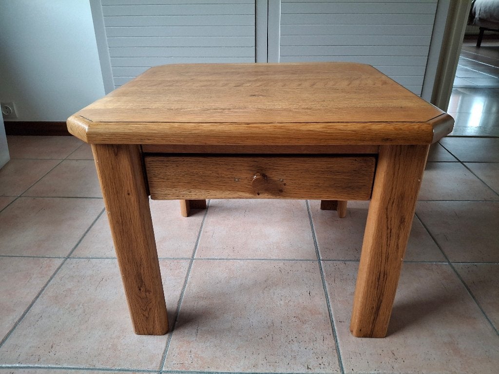 Salontafel, Ophalen, Minder dan 50 cm, Gebruikt, Eik