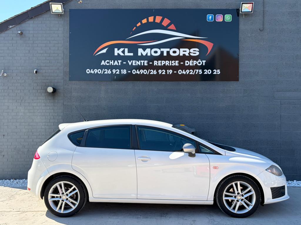 SEAT LEON ÉDITION FR 2.0CR TDI 140CV 189 000KM CARPASS 2012, Euro 5, Achat, Entreprise, Noir