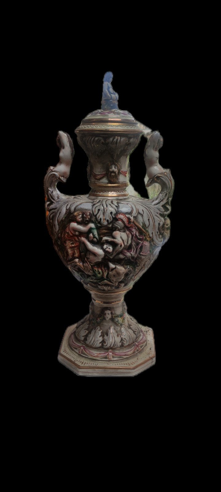 vaas Benini Capodimonte met stempel, Ophalen