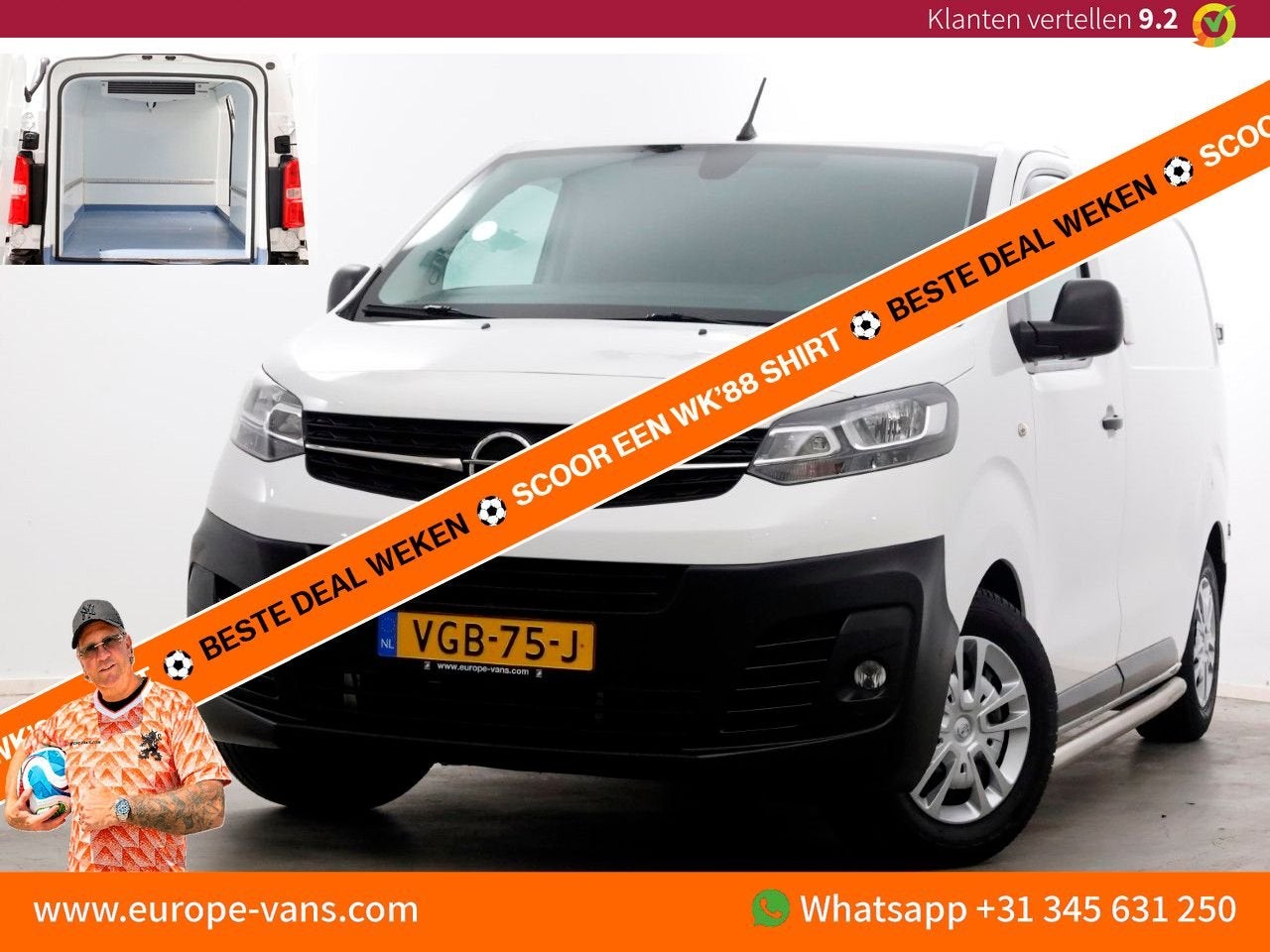 Opel Vivaro 1.5 CDTI 120pk L2H1 Edition Koelwagen 12V + 230V, Auto's, Wit, Bedrijf, Onderhoudsboekje, Te koop