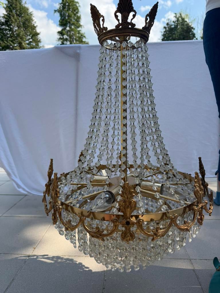 Luster kristal, Ophalen, Gebruikt, Glas, Antique Royal