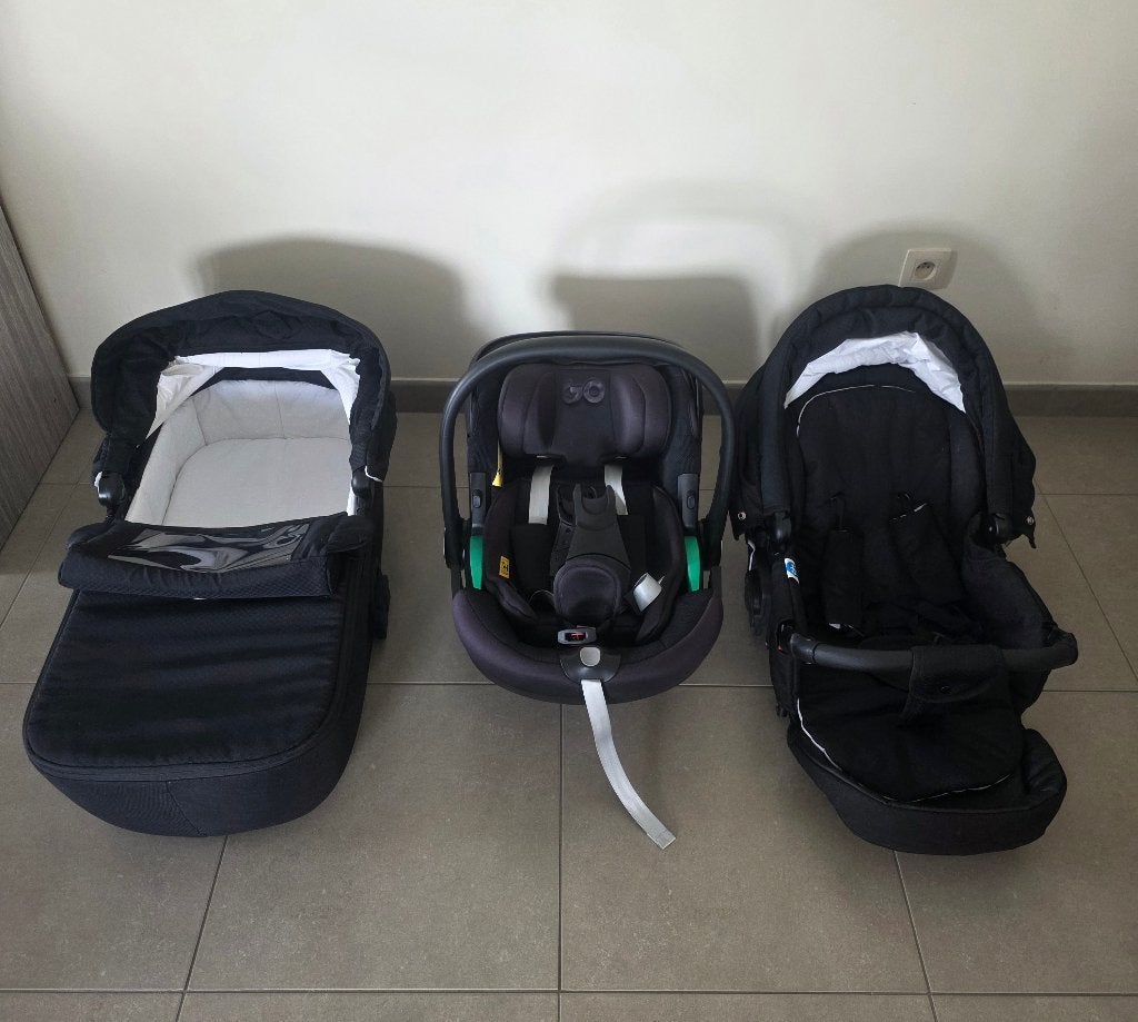 Kinderwagen P'tit Chou Novara Black Sport Rose Gold 3 in 1, Enlèvement, Comme neuf, Poussette, Autres marques