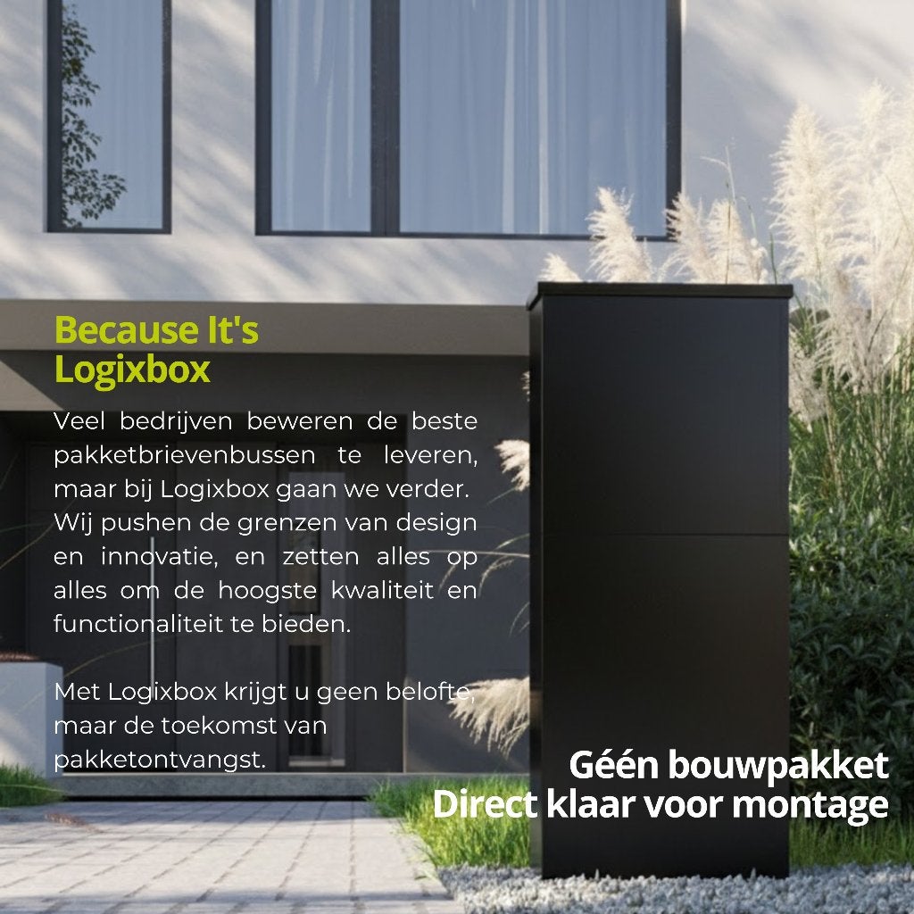 LOGIXBOX - Pakket Brievenbus --- ACTIE 199,- Gratis Extra's, Tuin en Terras, Brievenbussen, Ophalen of Verzenden, Nieuw, Staal