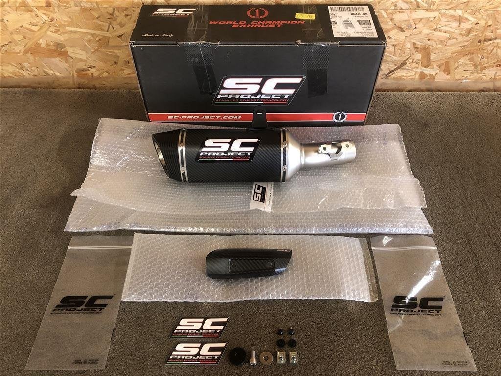 SC Project SC1-S uitlaat demper Tracer 7 21-24 MT-07 60 mm, Motoren, Verzenden, Nieuw