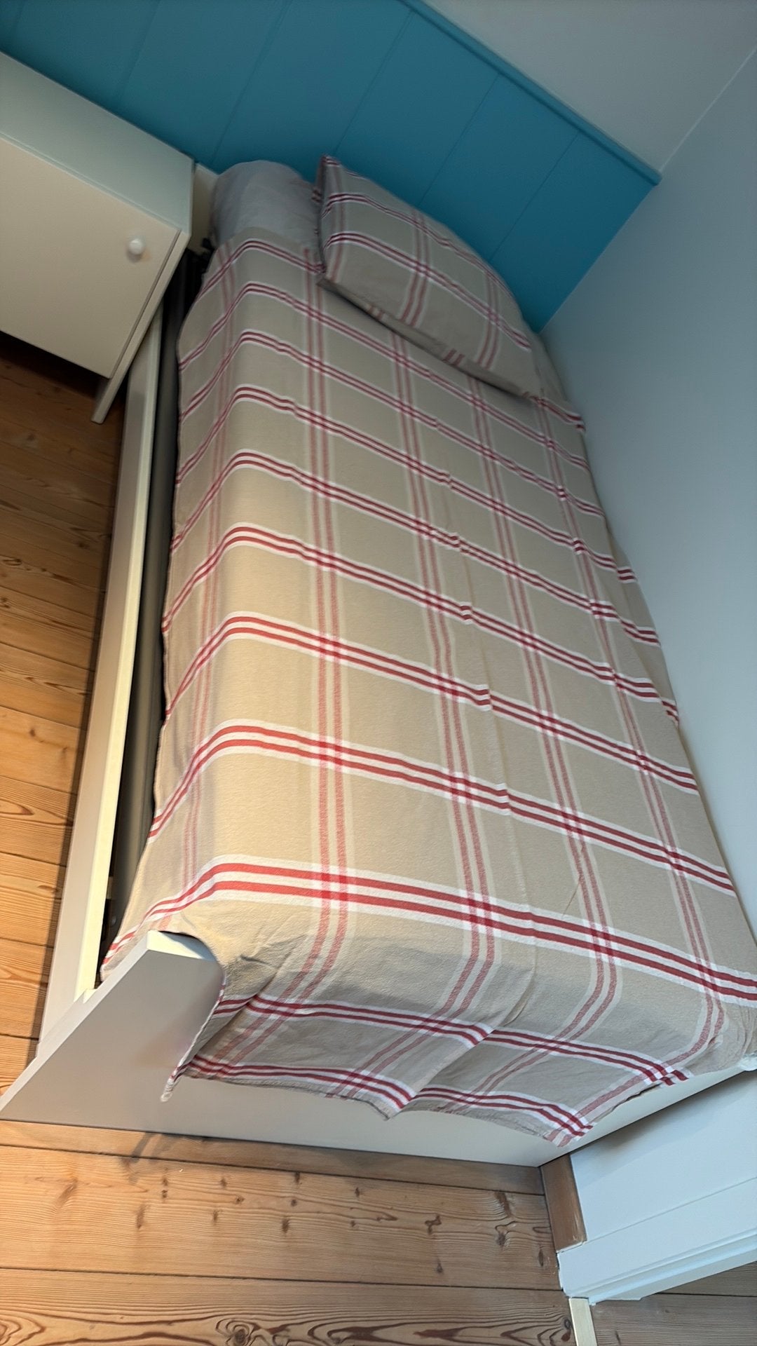 Housse de couette pour 1 personne avec col bouteille, Beige, Housse de couette, Une personne, Enlèvement