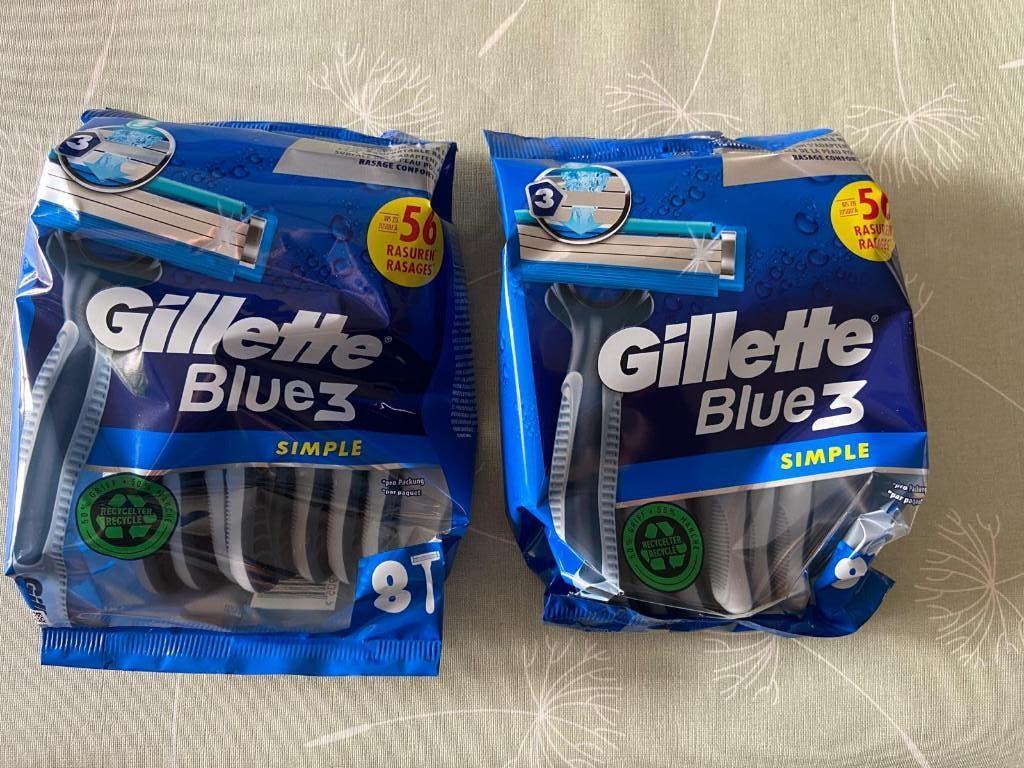 Gilette Blue 3 - par 8 pièces, Enlèvement ou Envoi, Neuf, Tout le visage, Soins