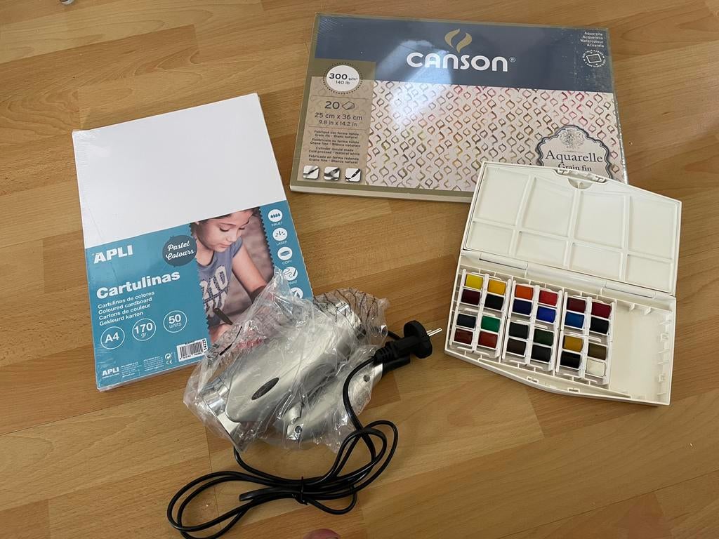 Kit complet Aquarelles - Neuf!, Hobby & Loisirs créatifs, Enlèvement, Comme neuf