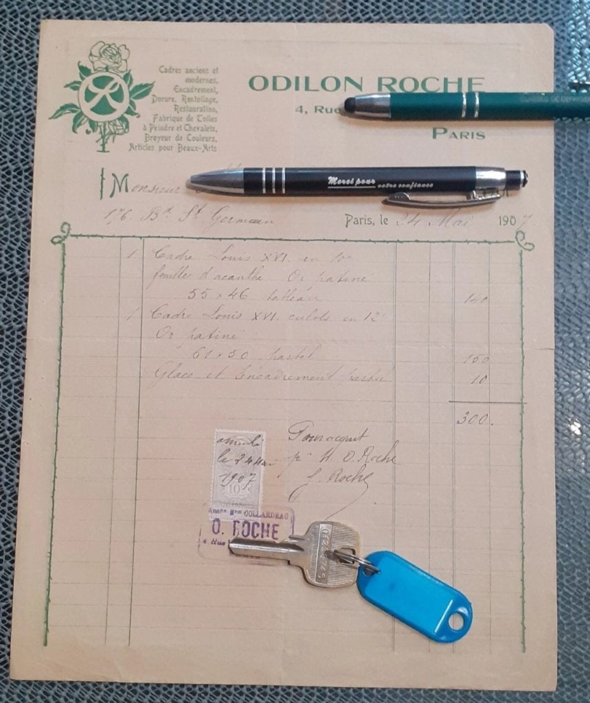 1907+Odilon Roche+Disciple de Rodin+pièce de Musée, Antiquités & Art, Enlèvement ou Envoi, Autres sujets, Dessin, Signé