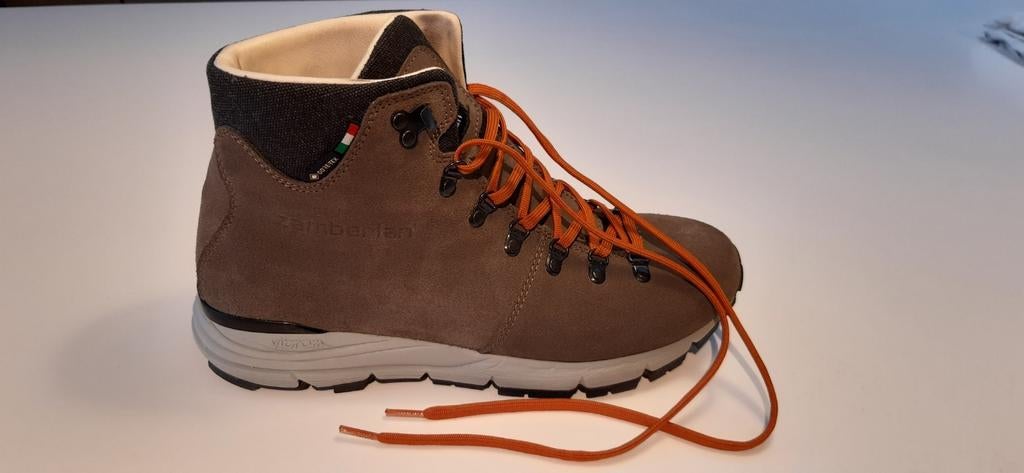 Nieuwe Goretex leder hoge stapschoen M 42 Zamberlan, Ophalen, Bruin, Nieuw, Wandelschoenen