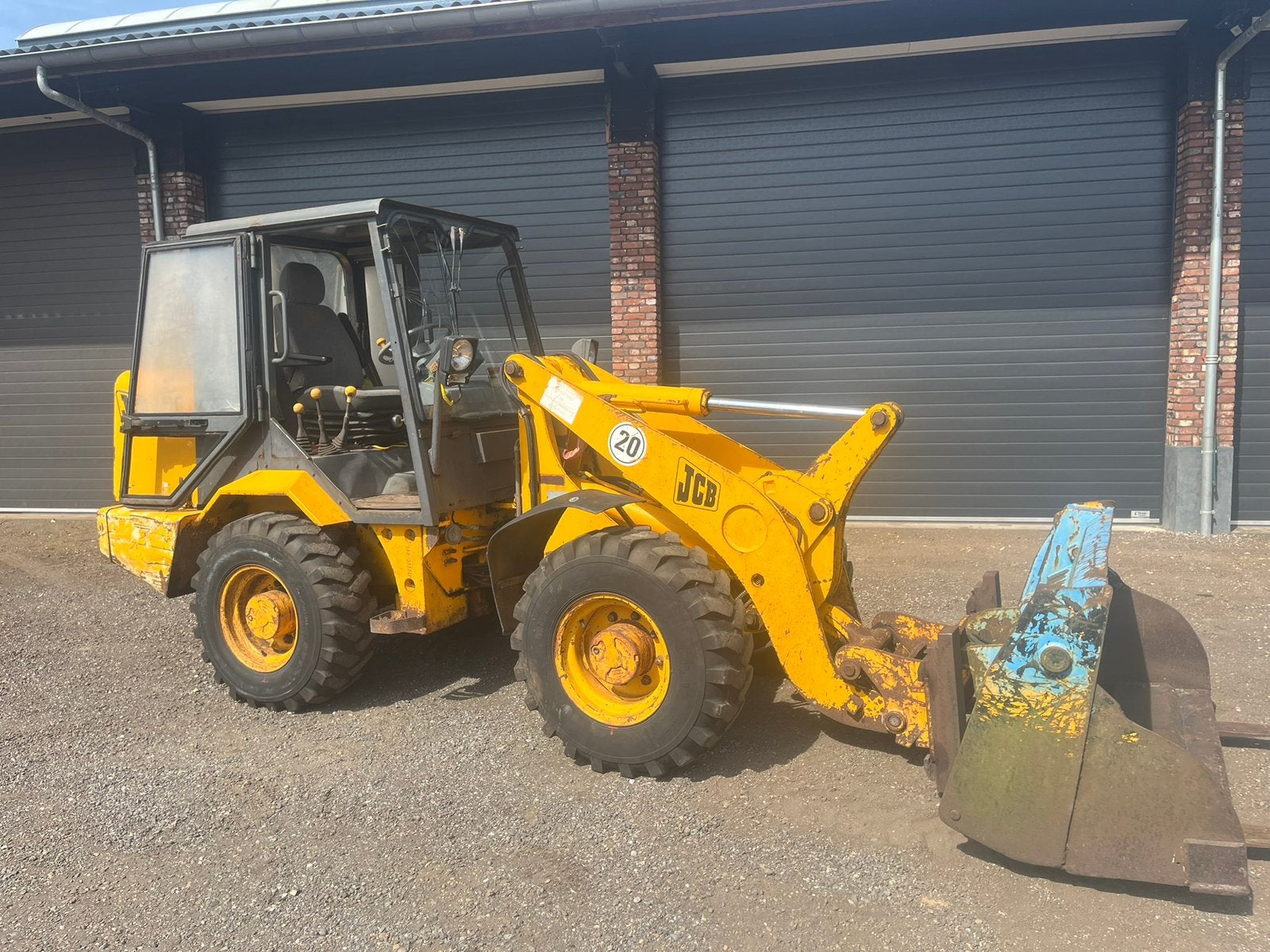 JCB 409 shovel kniklader MARGE, Ophalen, Wiellader of Shovel