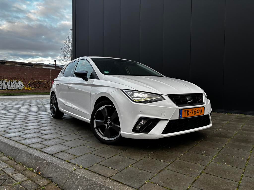 Seat Ibiza FR 1.0 2018 Wit Camera|ACC|Parkeersensoren, Auto's, Stof, 5 deurs, Particulier, 3 cilinders