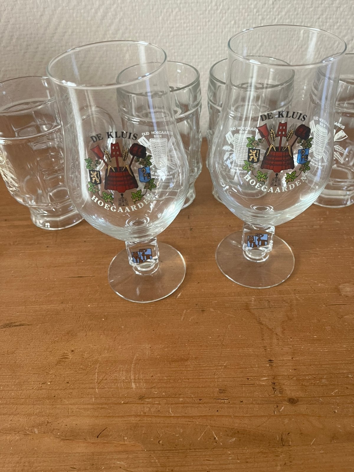 Hoegaarden glazen 6stuks, Ophalen, Zo goed als nieuw