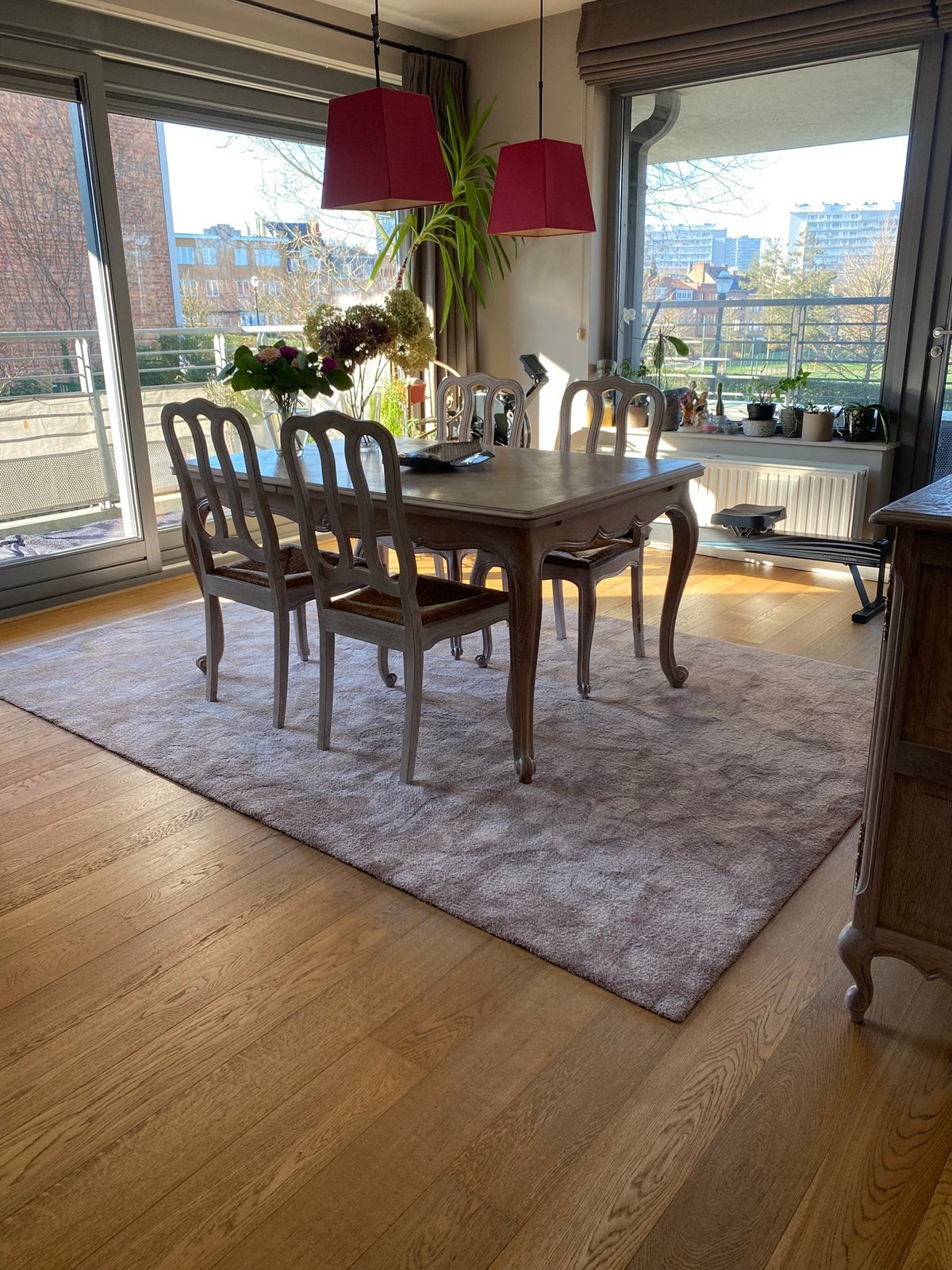 Tapis Ikea vieux rose, Poils ras, Rose, 5 à 10 m², Comme neuf