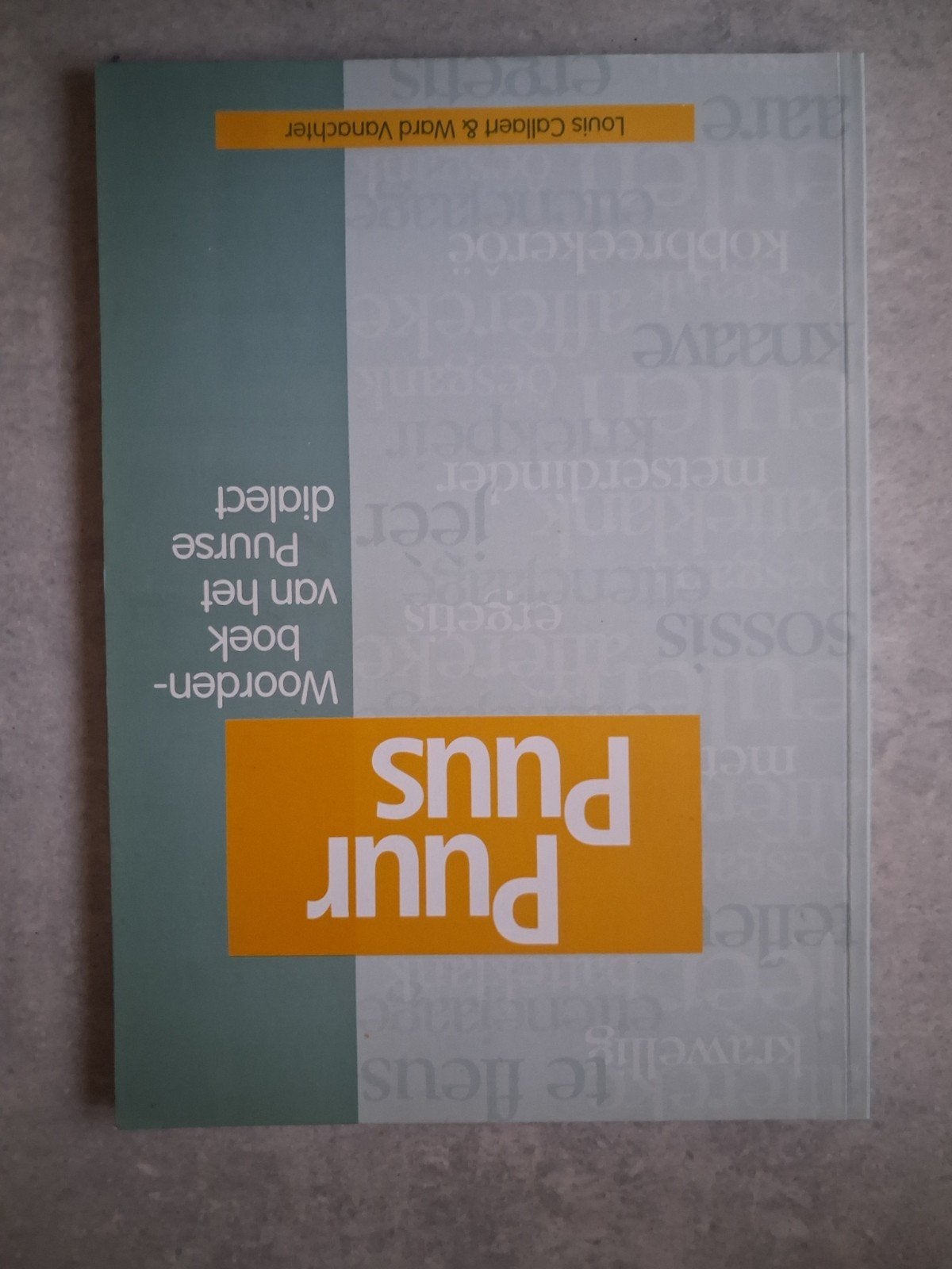 boek: WOORDENBOEK VAN HET PUURSE DIALECT, Enlèvement