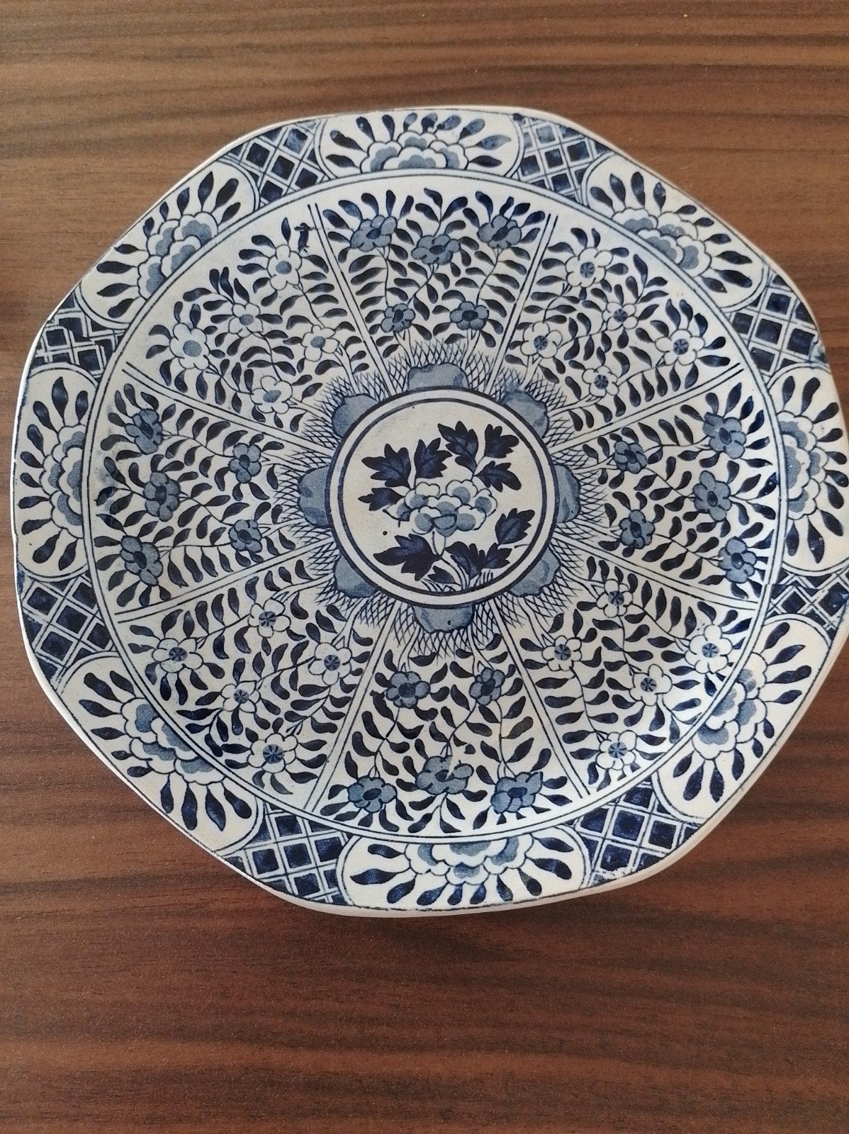 Antiek bordje Mosa Chinoiserie ca 1910, Ophalen of Verzenden