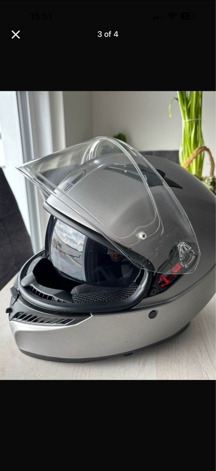 Casque Moto AGV K3 Rodio Grey Matt, Ophalen, AGV
