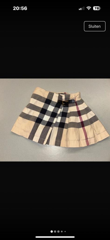 Jupe Burberry, Enlèvement, Comme neuf