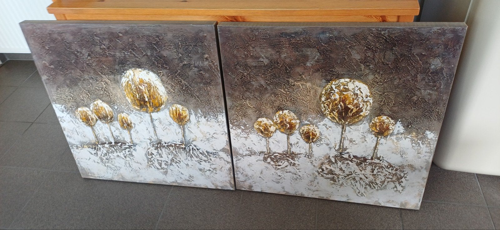 Schilderij op blok, Antiek en Kunst, Ophalen