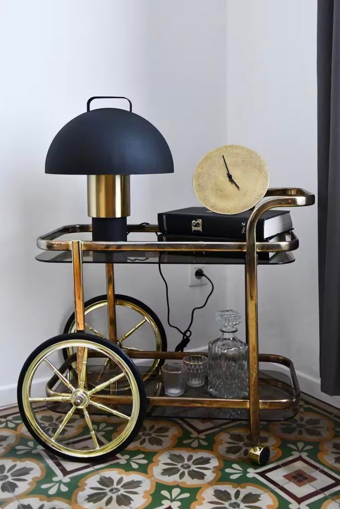 Desserte / chariot de bar vintage – années 60/70, Huis en Inrichting, Woonaccessoires | Overige, Gebruikt, Ophalen