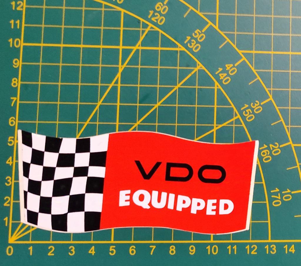 Sticker VDO equipped (Racing boordinstrumenten), Verzamelen, Ophalen of Verzenden