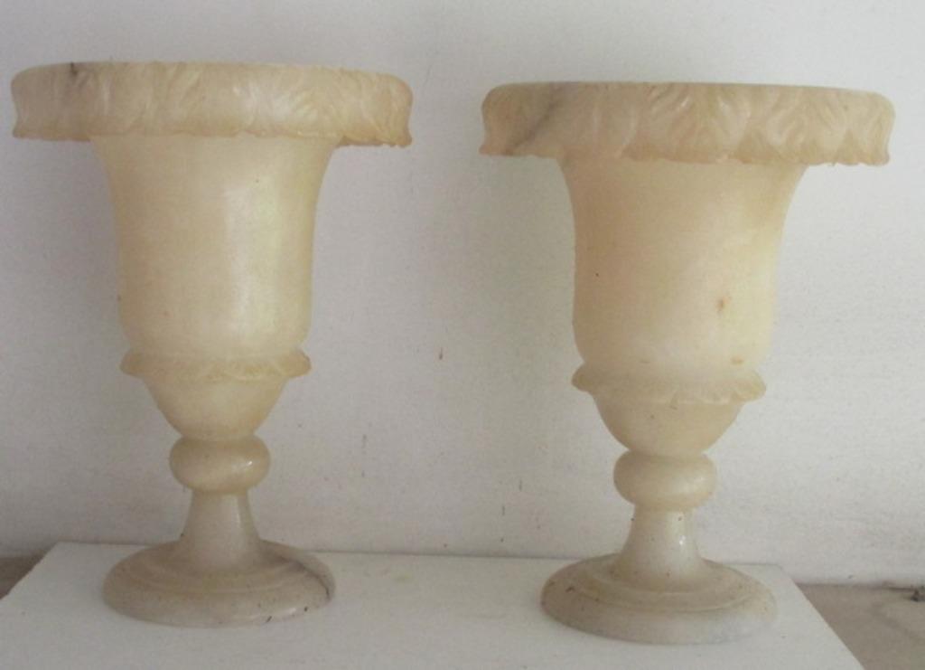 vases de jardin vintage en albâtre ou lampes d'ambiance, Enlèvement