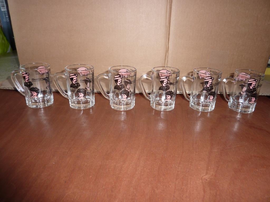 Verres digestif/pousse-café (humoristique) (6 pièces), Enlèvement, Neuf, Verres et Verres à shot