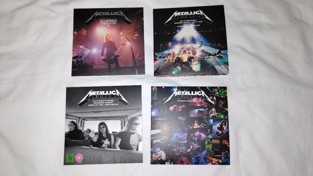 Set van 5 officiële dvd's Metallica zwart album gloednieuw, Ophalen of Verzenden, Zo goed als nieuw