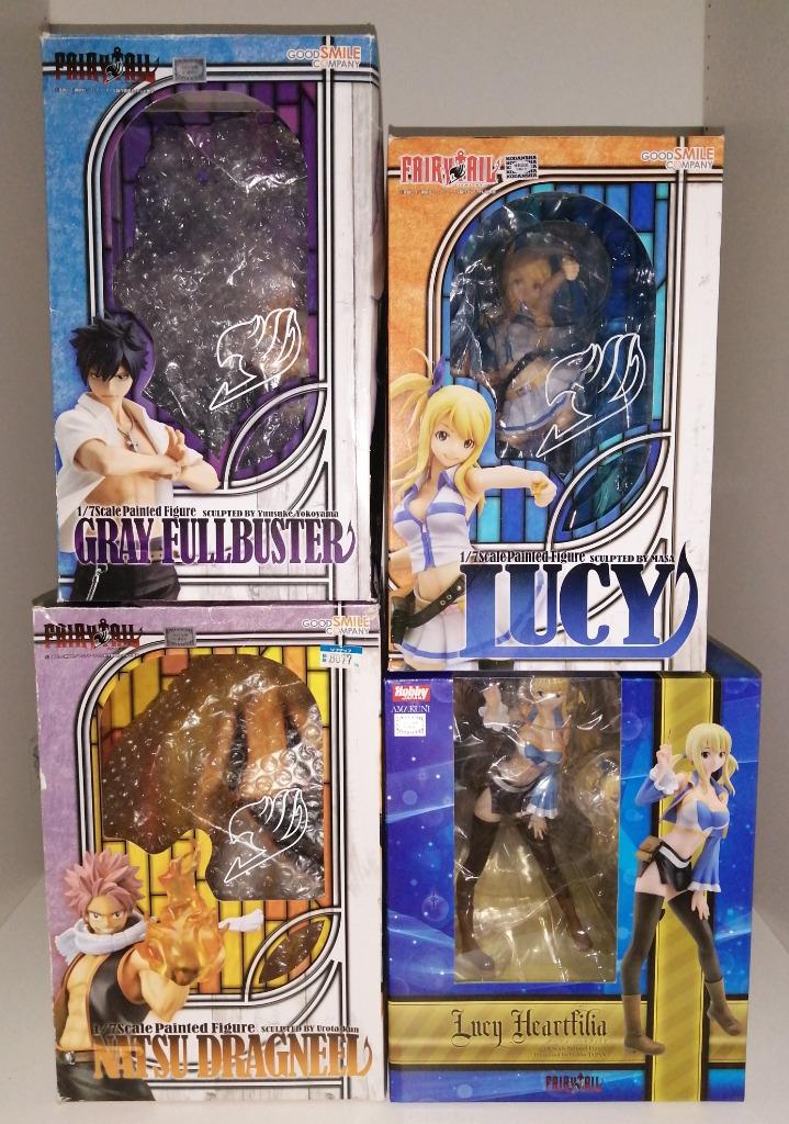 Fairy Tail-figuren - Natsu, Lucy en Gray, Ophalen of Verzenden, Zo goed als nieuw, Overige typen