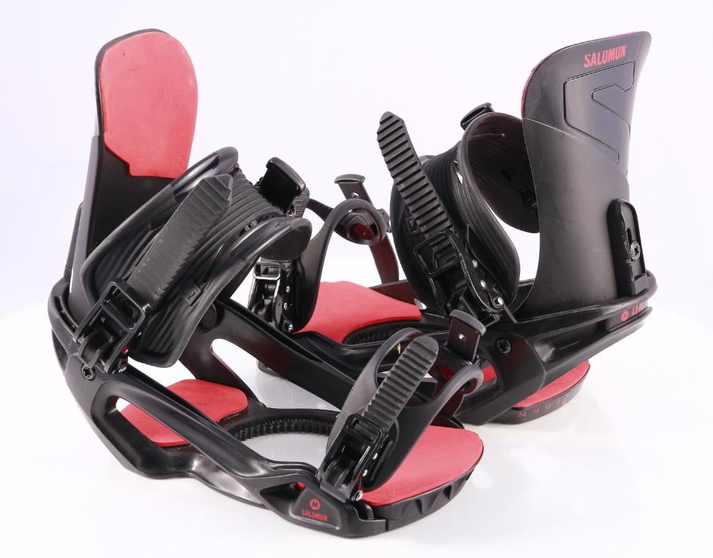 M snowboard bindingen SALOMON UNITE, black/red, Sport en Fitness, Snowboarden, Ophalen of Verzenden, Gebruikt, Bindingen