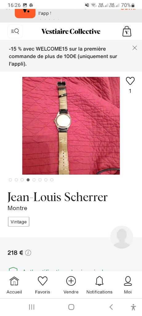 Jean Louis Scherrer Paris herenhorloge, Handtassen en Accessoires, Ophalen, Nieuw