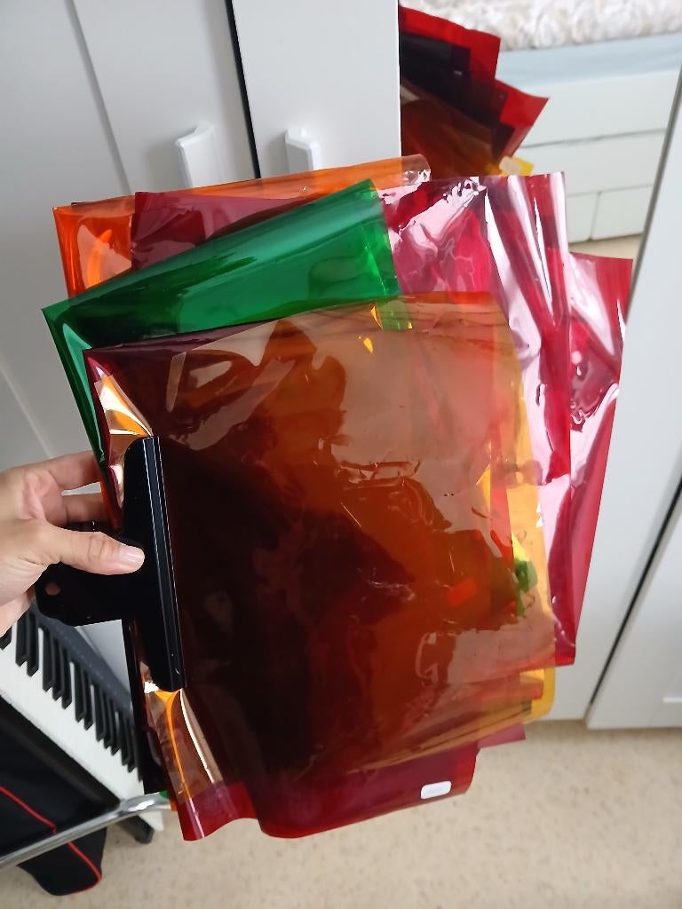 Lot de Gels de couleur pour éclairage studio, TV, Hi-fi & Vidéo, Enlèvement, Utilisé, Autres types