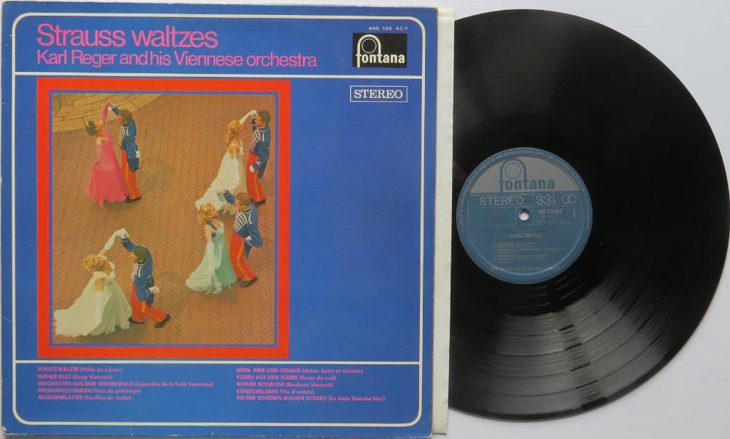Karl Reger and his Viennese orchestra - Strauss Waltzes. Lp, 12 pouces, Enlèvement ou Envoi, Utilisé, Musique de chambre