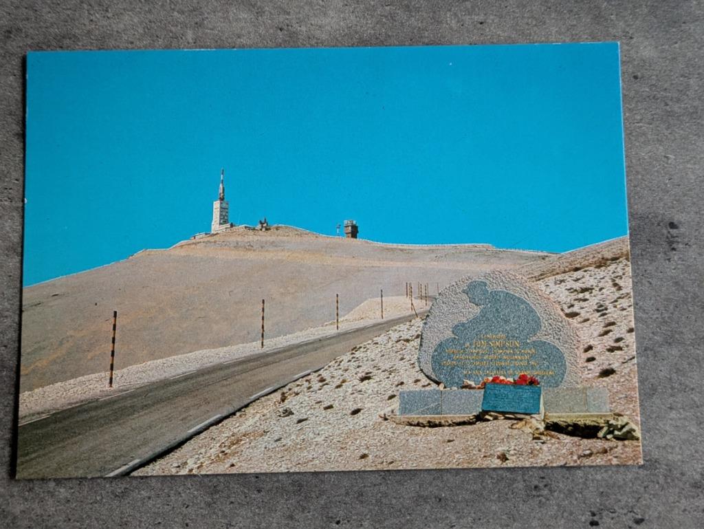 MONT VENTOUX TOM SIMPSON MONUMENT POSTKAART, Verzenden, Zo goed als nieuw