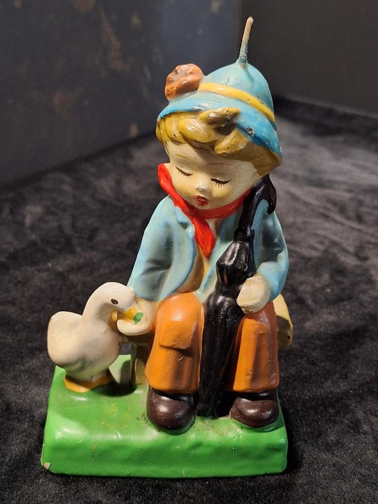 Vintage kaars met Hummelfiguur., Ophalen of Verzenden