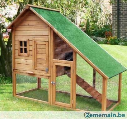 Poulailler clapier lapin abri poule coq caille XXL NEUF, Envoi, Neuf, Poulailler