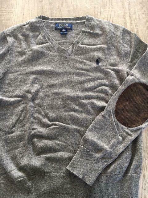 RALPH LAUREN tricot trui grijs 12 jaar, Kinderen en Baby's, Ophalen of Verzenden, Gebruikt, Jongen, Trui of Vest